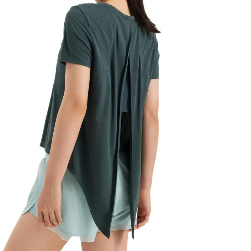 DECATHLON T Shirt Women's Dark Gray Green-3