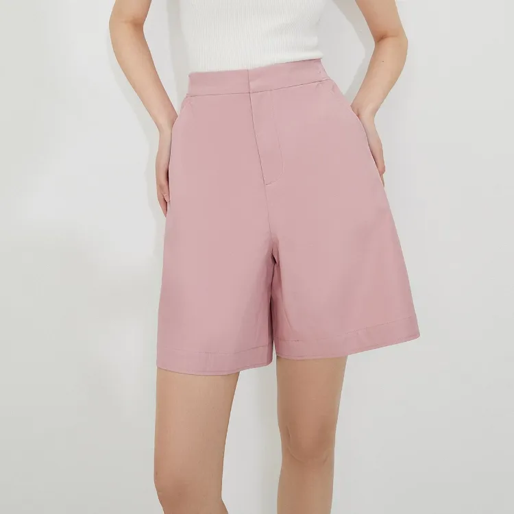 ONLY Casual Shorts Women's Pink Floral Honey Pink Nectar-2