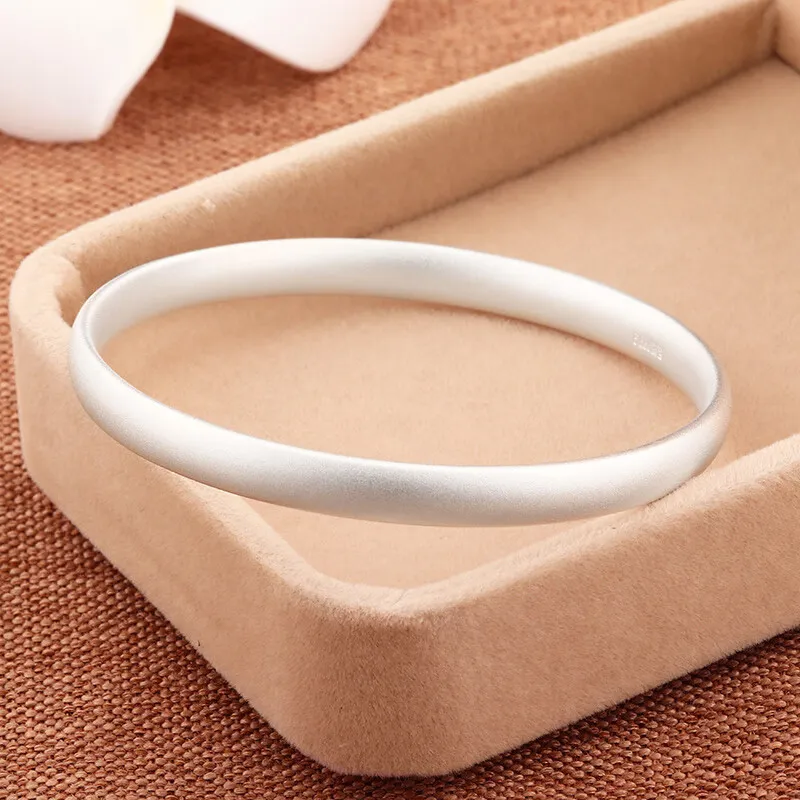 LIUXIN 999 Fine Silver Bangles Women's-4