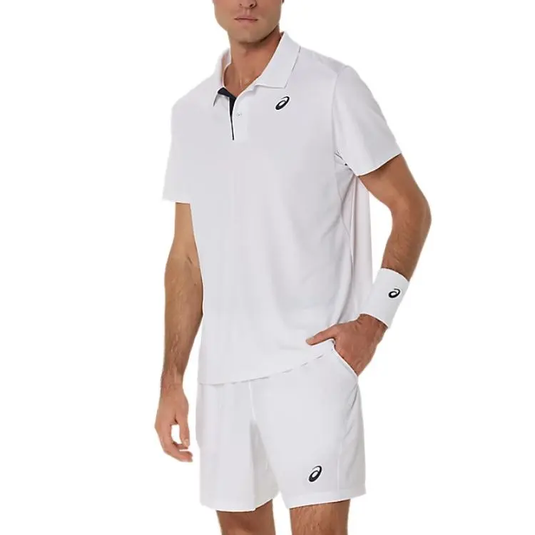 Asics Polo Shirts Men White-2
