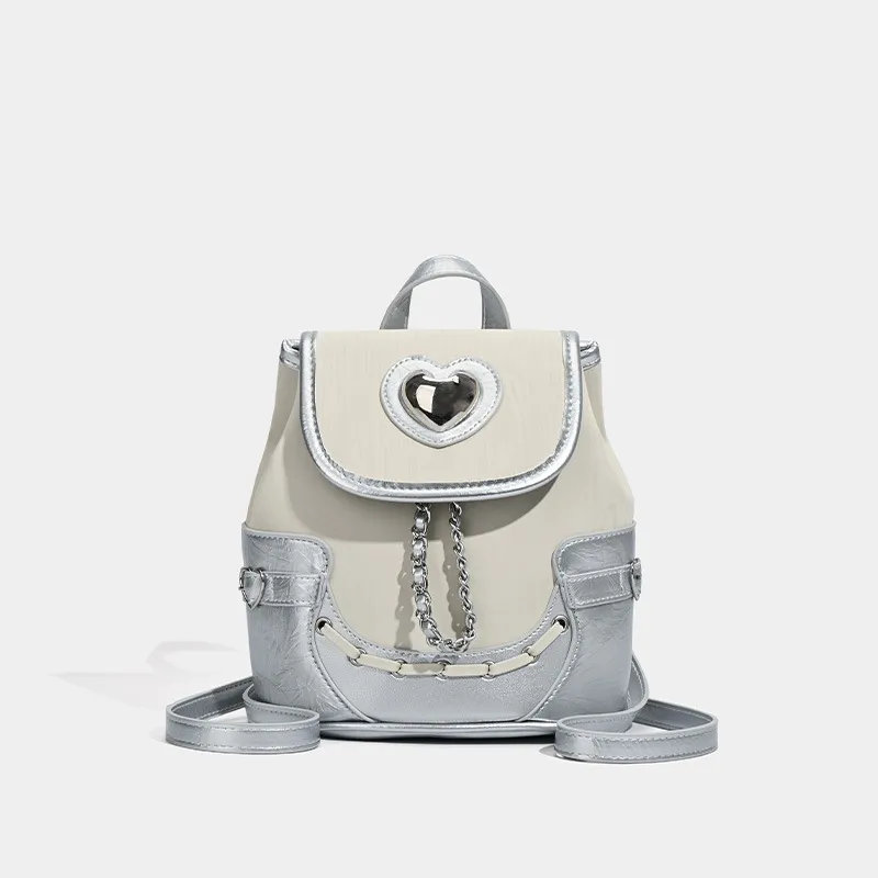NATTY PU Backpack Women's White-2