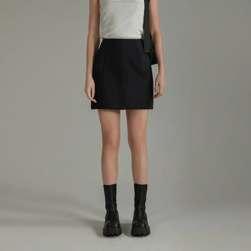 NO ONE ELSE Casual Short Skirts Women's Black-3
