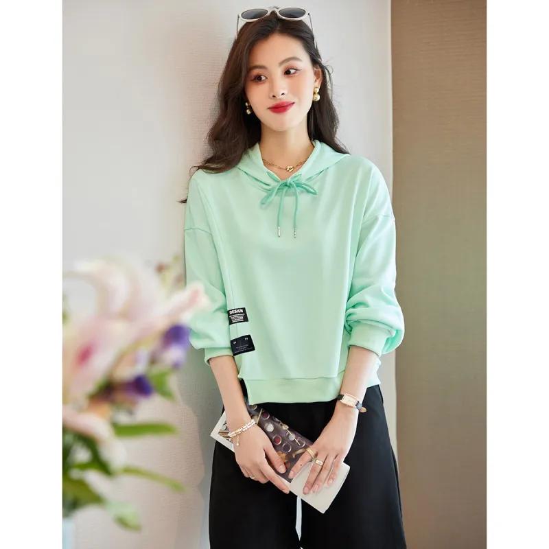 Like The Age Of Water Sweatshirt Women's Neon Green-5
