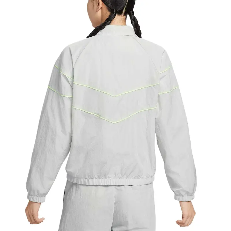 Nike Jacket Women's Light Silver/Medium Yellow Green/White-1