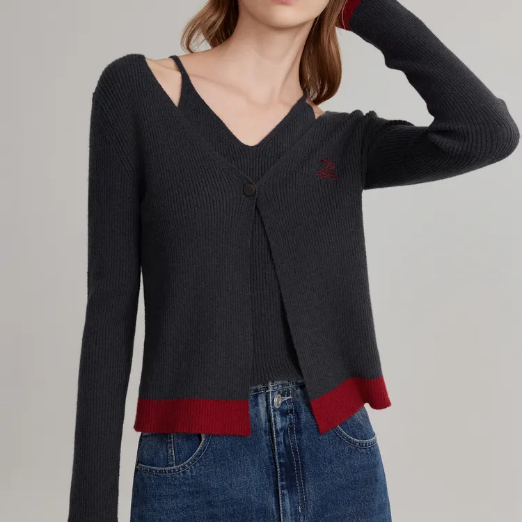 ELLE Knitwear Women's Navy Blue-4