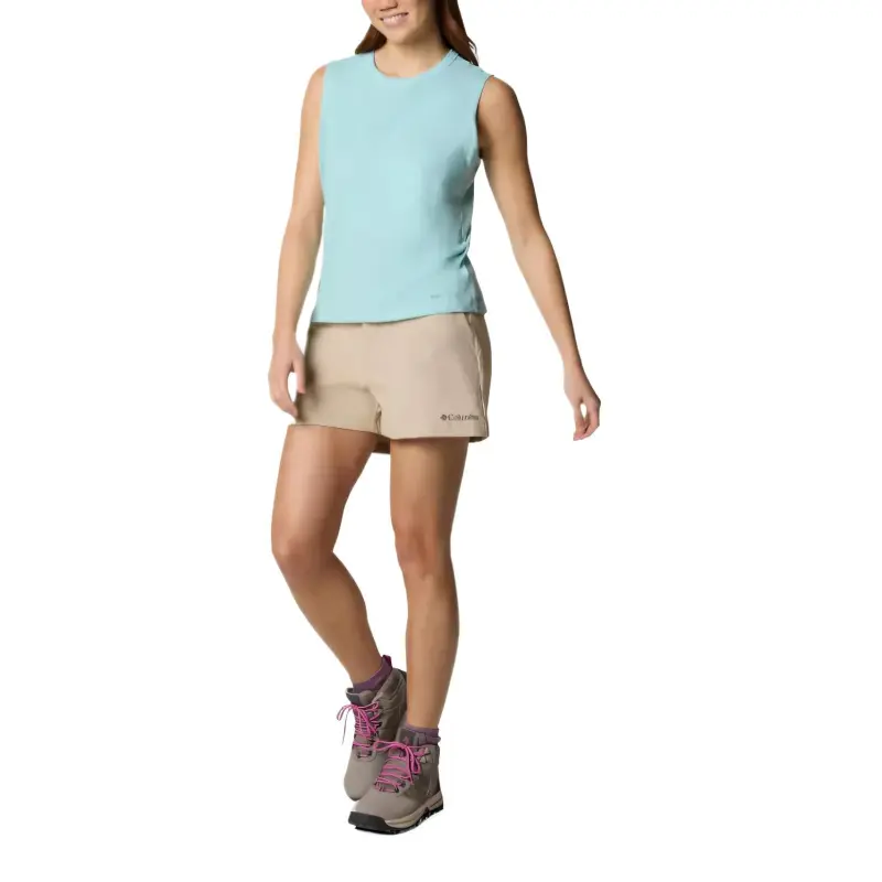 Columbia Sun Trek Tank Tops Women's Blue-3