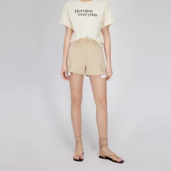 ELLE Casual Shorts Women's Khaki