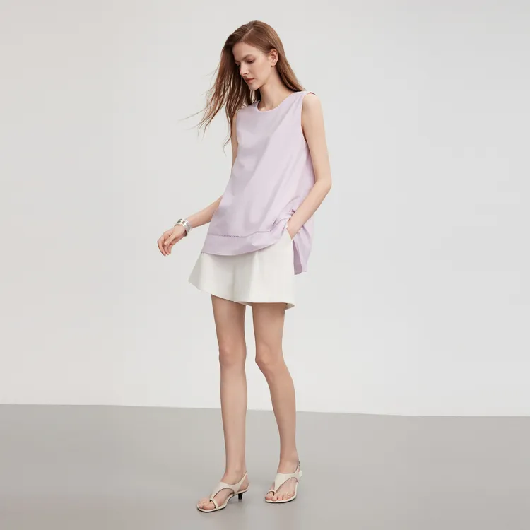 ELLE Shirts Women's Pink Purple-6