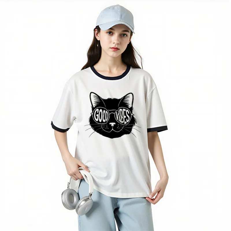 FAIRWHALE Drop Shoulder Sleeve T Shirt Women's-3