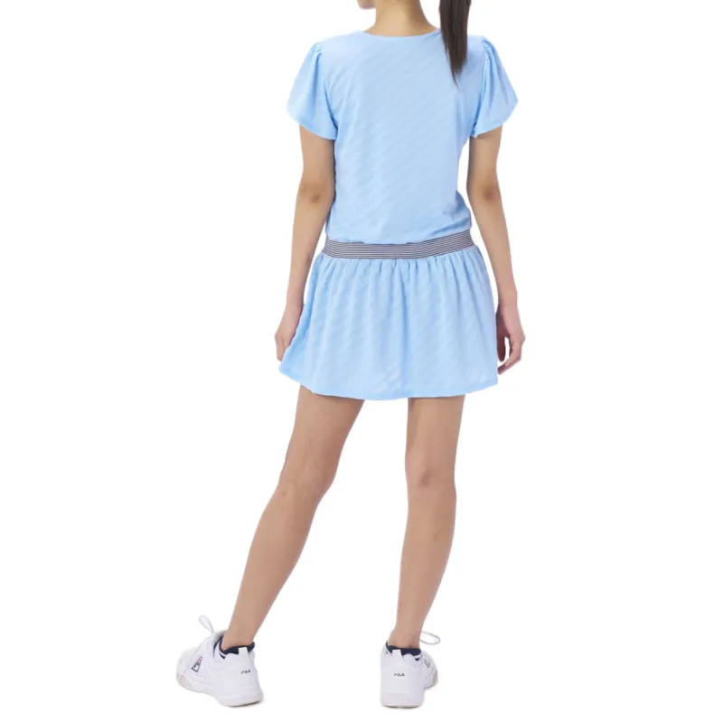 FILA TENNIS Short Sleeved Dress Women's Blue-4