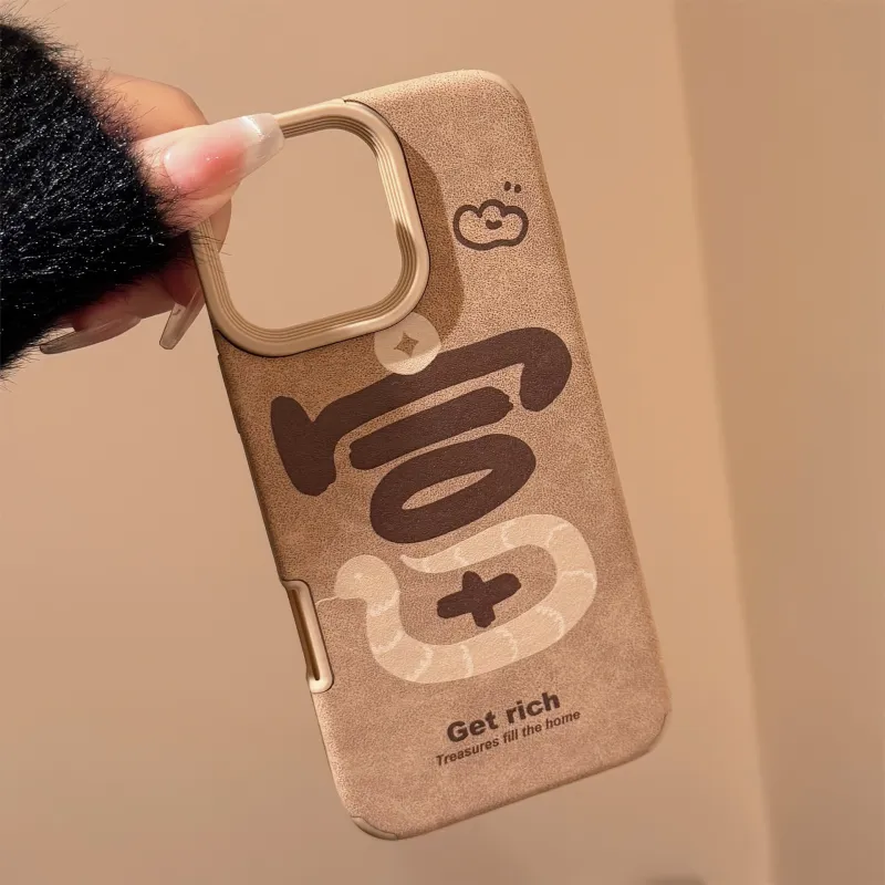 QIZHENG TPU Material Snake Year Zodiac Phone Case Compatible With Apple 16 Pro Max/15/14/13/12/11-6