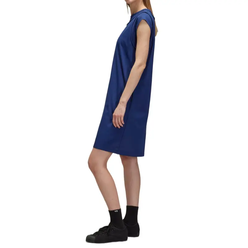 Adidas Y 3 Short Sleeved Dress Women's Blue-3
