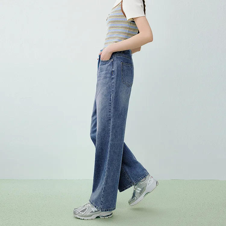 LEDIN Jeans Women's Denim Blue-4