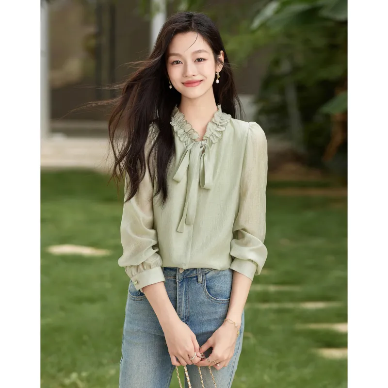 Like The Age Of Water Shirt Regular Women's Green-1