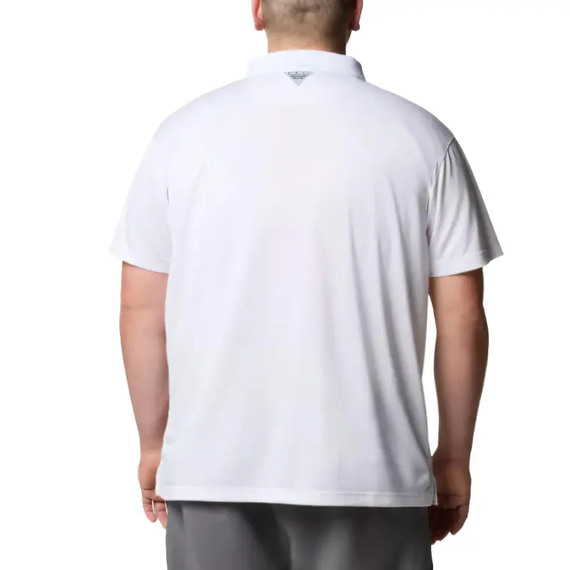 Columbia PFG Solar Stream Polo Shirt Men's White-1