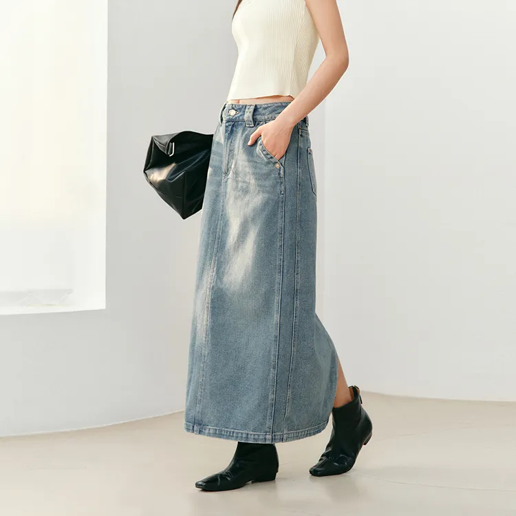 PEACEBIRD Denim Casual Dress Women's-11