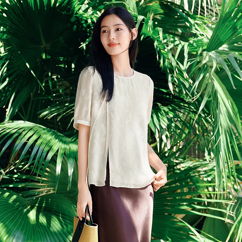 JZ. ANNAKRO Chiffon Shirt Women's-5