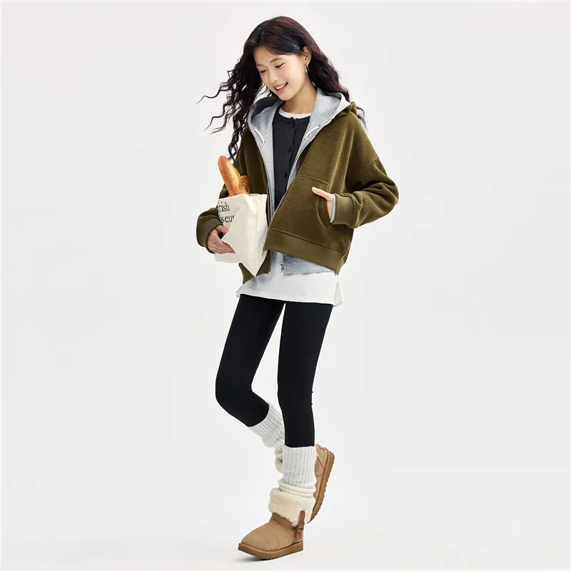 UNIQLO Jackets Coats Women's Olive Green-3