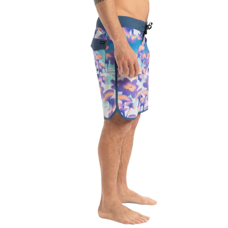 Quiksilver Beach Shorts Men's Blue Purple-5