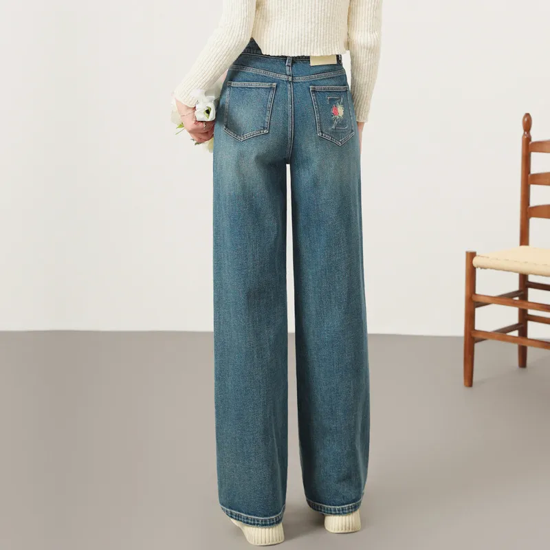 YUNGE Jeans Women's Blue-3