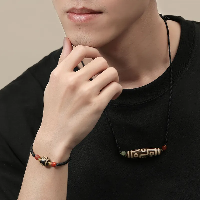 YASHENGZHUBAO Agate Jade Necklaces Unisex-1