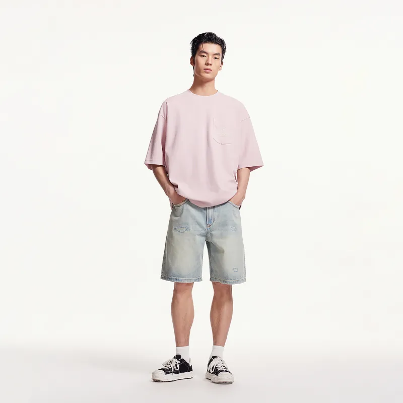 JACK JONES· Denim Shorts Men's Light Blue-3