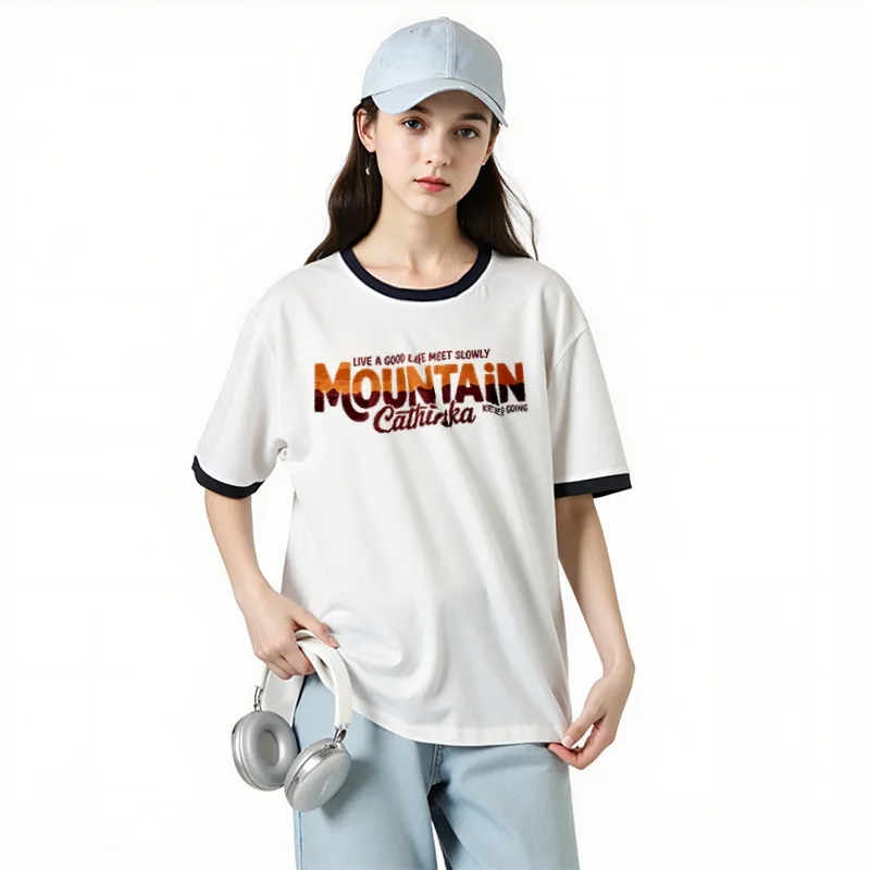 FAIRWHALE Drop Shoulder Sleeve T Shirt Women's-3