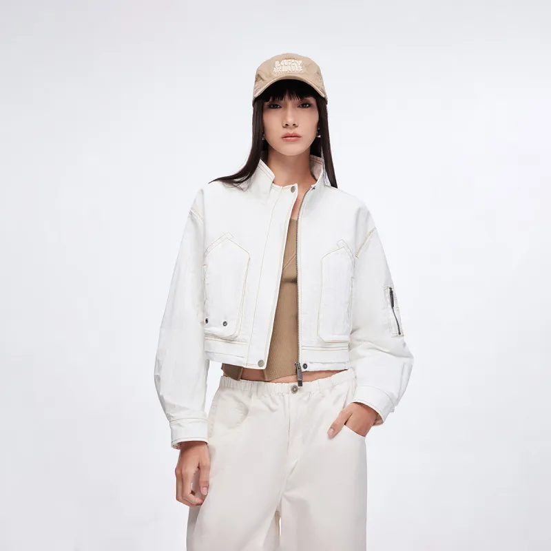 ONLY Cropped Coats Women's-2