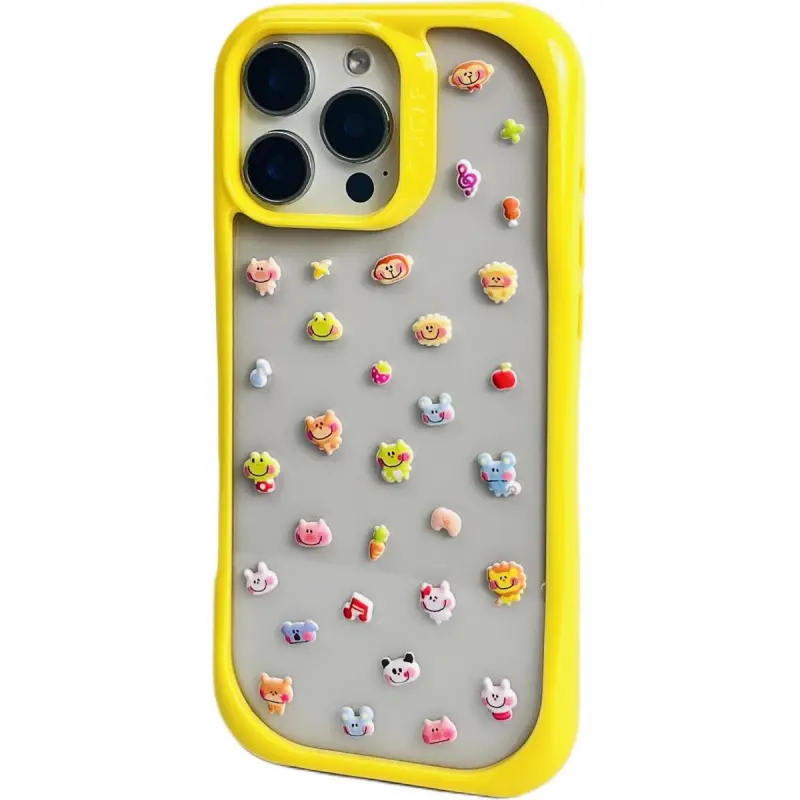 Sopi TPU Material Penguin Kitten DIY Sticker Phone Cases Compatible With IPhone 16/15 Pro Max/Apple 13/14 Pro/Max-18