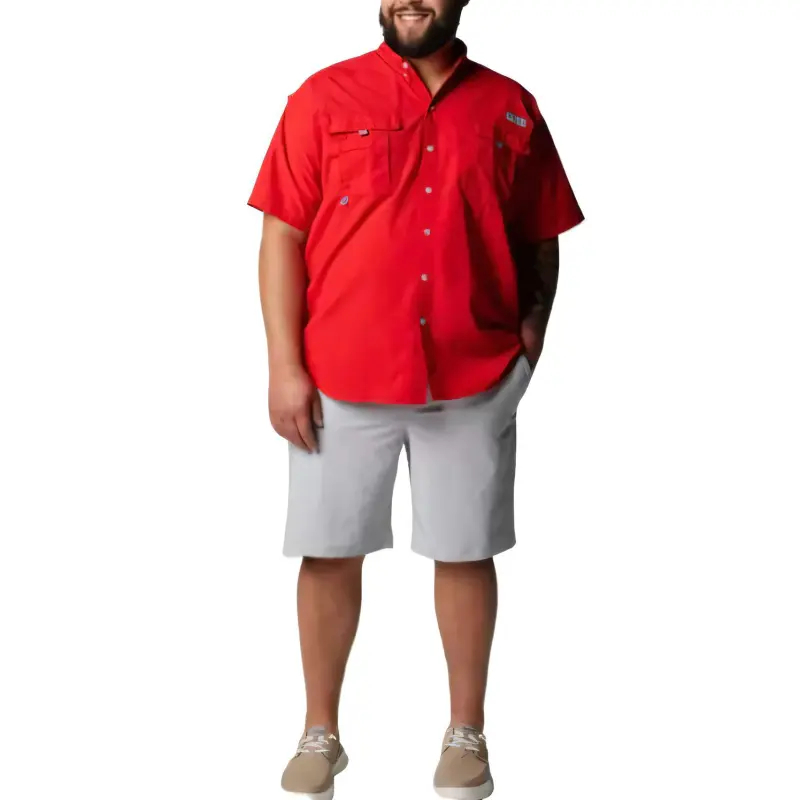 Columbia PFG Bahama 2 Shirt Men's Red-3