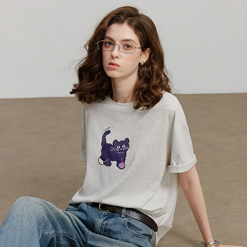 Initial Language T Shirt Women's-18