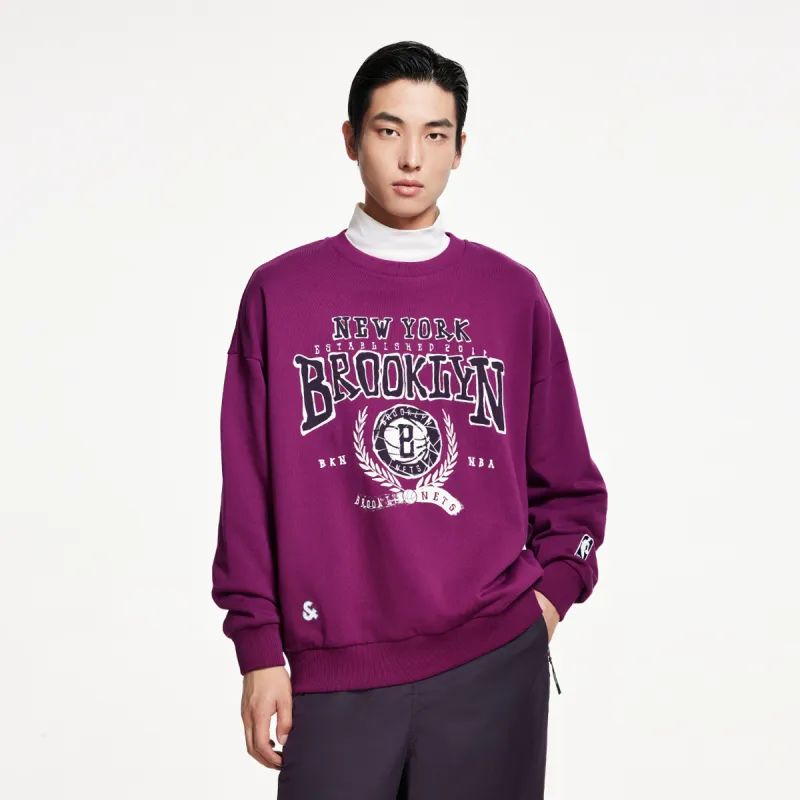 JACK JONES· x NBA Sweatshirt Men's Rose Purple-2