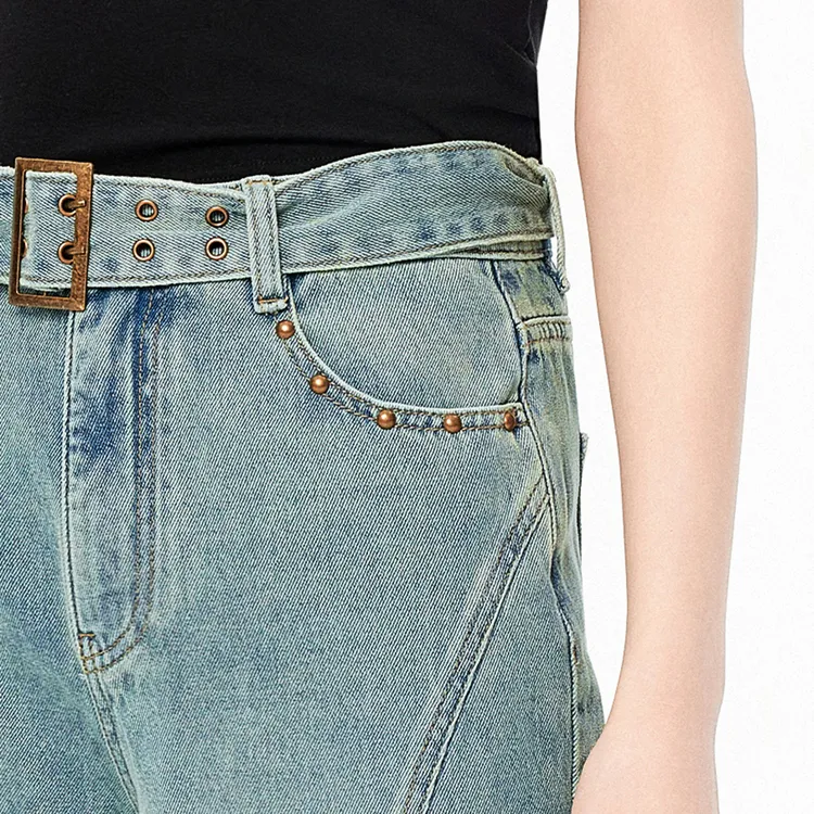 LEDIN Jeans Women's Denim Blue-3
