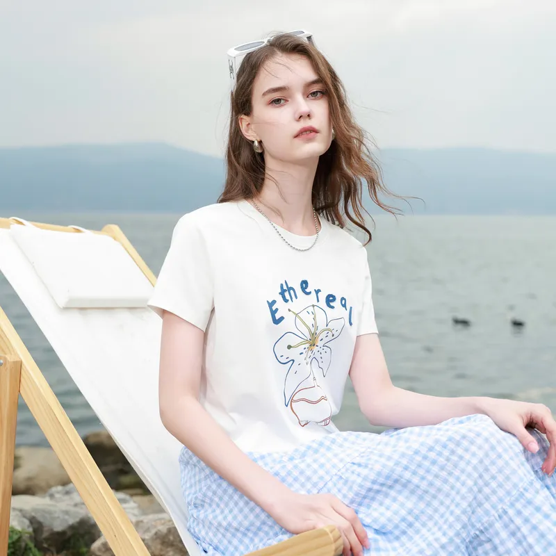 3COLOUR T Shirts Women's Cloud White-3
