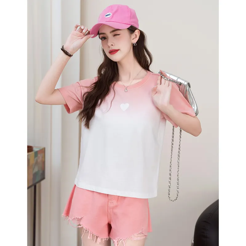 FAWENXIANGZI Summer Regular T Shirt Women's-2