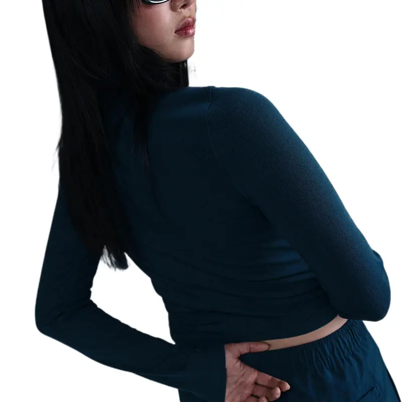 Nike Sportswear Essential Women's Ribbed Mock Neck Long Sleeve Top-1