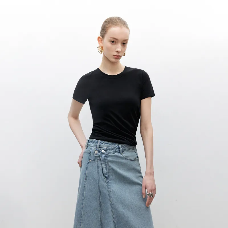 ONLY T Shirts Women's H1Z Black-2