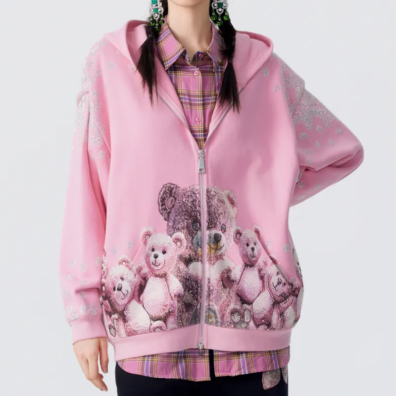 TCH Cropped Coats Unisex Pink-2
