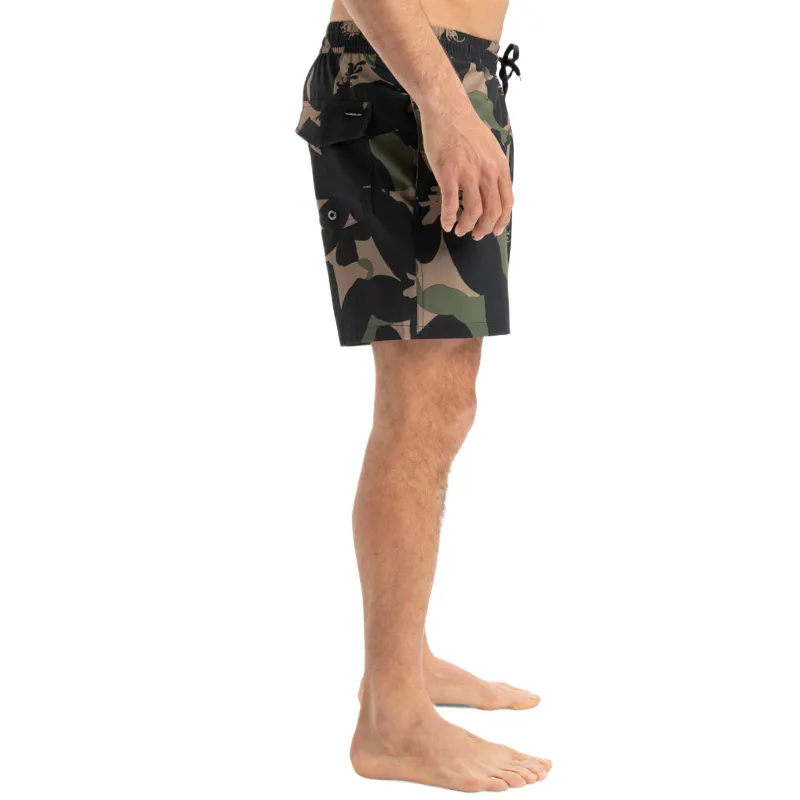 Quiksilver Surfsilk Straight Swimming Shorts Men's Green-5