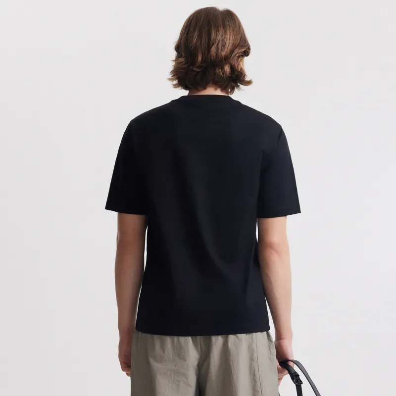 Cabbeen T Shirts Men Coal Black-4
