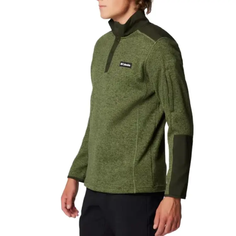 Columbia Sweater Weather Sweater Men's Cafeteria Heather/Green Landscape-2