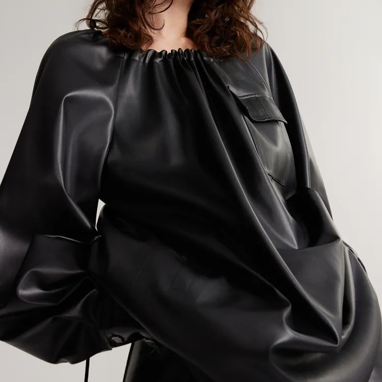 ELLE Long Sleeved Dresses Women's Black-3