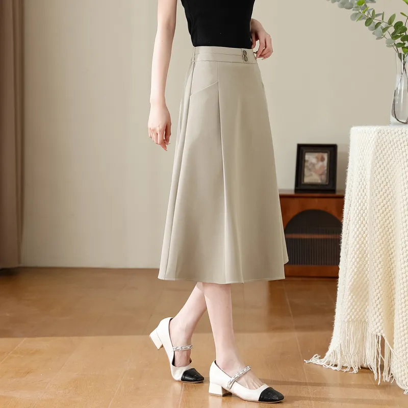 TERRE BLEUE Casual Long Skirt Women's-6