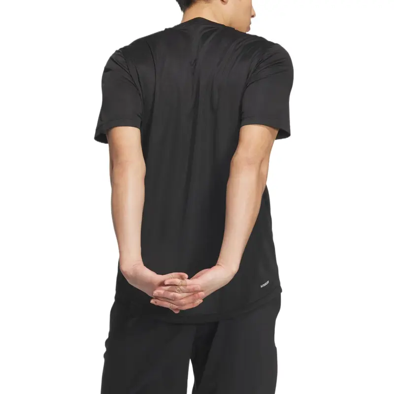 Adidas D2M PLAIN T-Shirt Men's Black-2