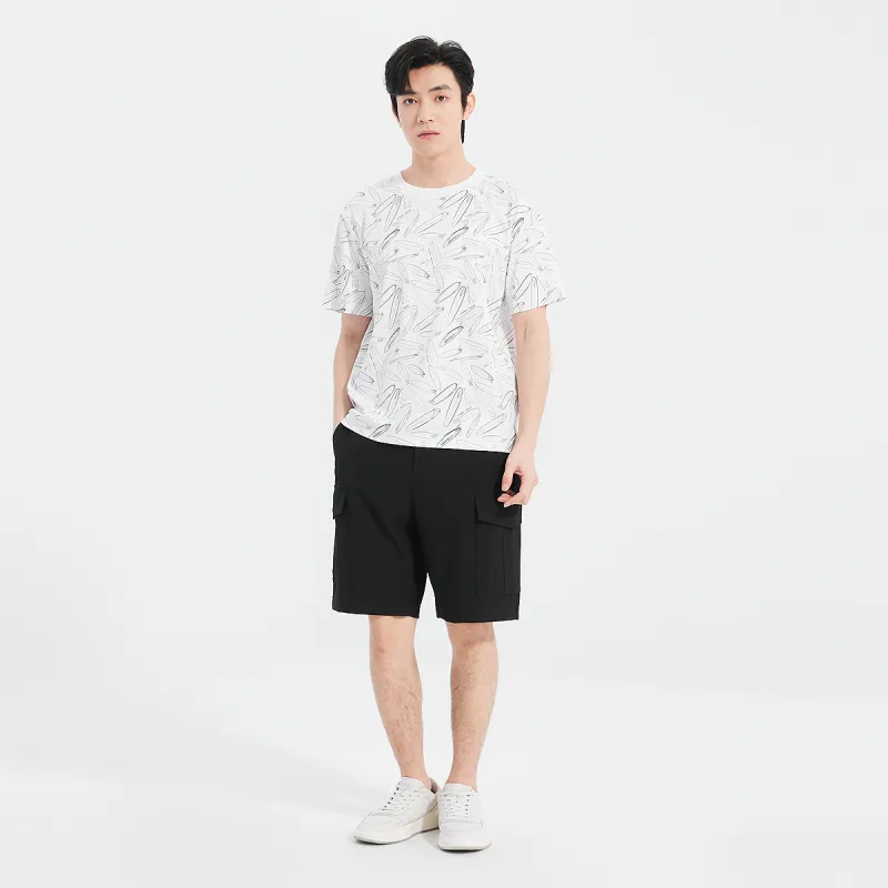 LESS IS MORE T Shirts Men Gray White 25XTX3442H-6