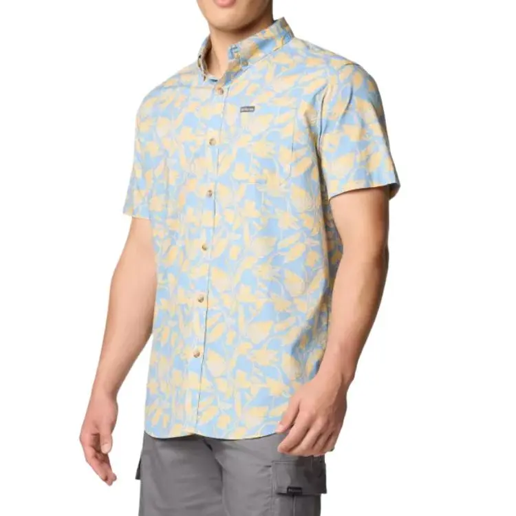 Columbia Rapid Rivers™ Printed Shirt Men's Ripple Blue-2