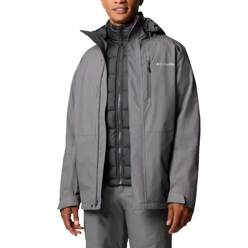 Columbia Omni-Heat Snow Glide™ Thermarator™ Omni-Tech™ Jackets Coats Men's City Gray-3