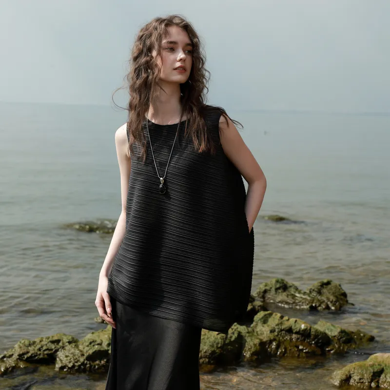 3COLOUR Chiffon Shirts Women's Classic Black-3