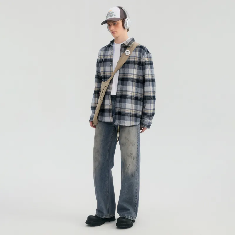 MYSAMESAME T Shirt Unisex Plaid In Stock-2