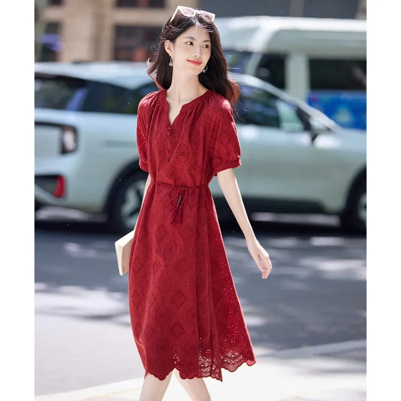 Still Quiet Short Sleeved Dress Women's-6